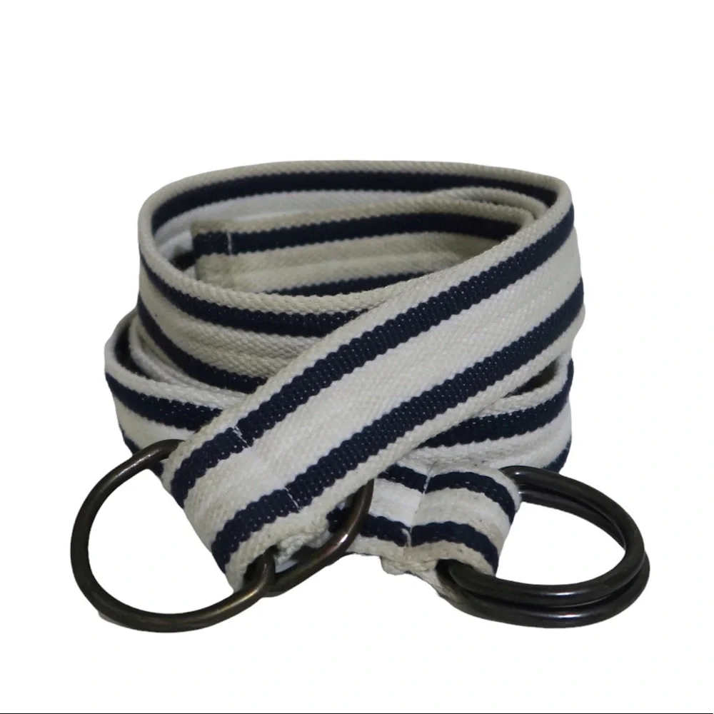 American Eagle Outfitters Blue Striped Belt Lot of Two Nautical Size‎ 30
